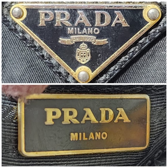 Authentic Prada Nylon and Saffiano Patent Leather Promenade Bag Black - Picture 11 of 13